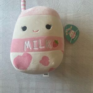 Amelie The Strawberry Milk Squishmallow 8 Inch Food Squad